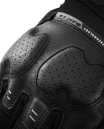 Shima Blaze 3.0 vyriškos trumpos vasarinės motociklininko pirštinės, juodos, XL