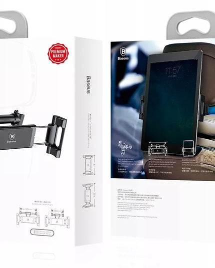 Tvirtas BASEUS automobilinis laikiklis galvos atrama planšetei ir telefonui iki 13“