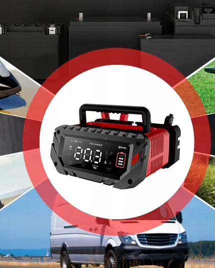 30 A P30 akumuliatorių įkroviklis LiFePO4 ir ličio akumuliatoriams, 6 V / 12 V / 24 V