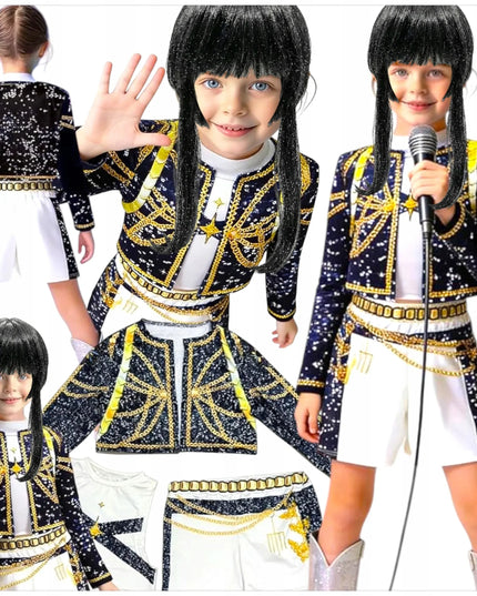 K-pop demonų medžiotojų kostiumas mergaitėms „Zoey Rumi Mira“