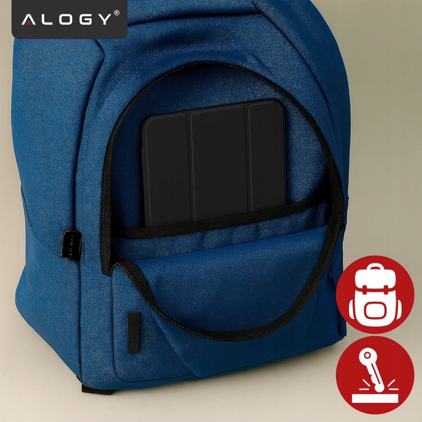 Hibridinis dėklas su atverčiamu dangteliu, skirtas iPad 10.9" 10-os kartos 2022, iPad 11" A16 11-os kartos 2025