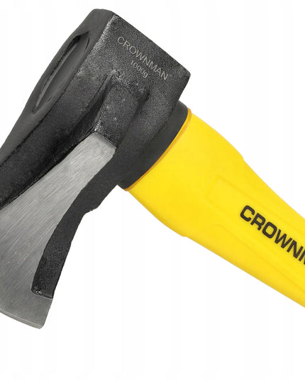 CROWNMAN skaldymo kirvis 1000 g 45 cm, tvirta anglinio plieno galvutė