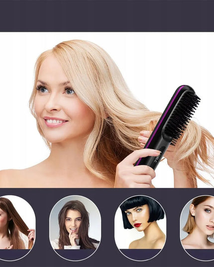 Belaidė plaukų tiesinimo šepetėlio šukos su neigiamaisiais jonais, modelis 4895252511635