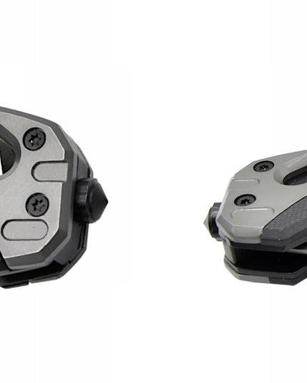 Taktinis gelbėjimo sulankstomas peilis su stiklo grūdintuvu