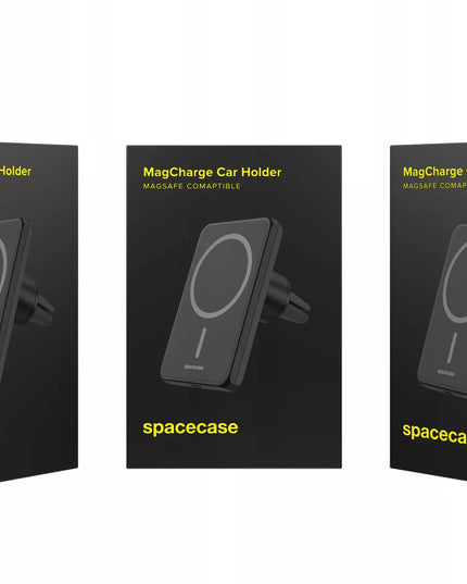 Automobilinis telefono laikiklis su Qi įkrovikliu, suderinamas su  MagSafe