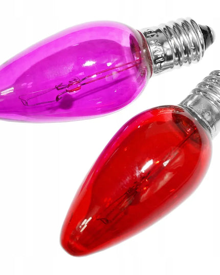 Rum-Lux tradicinės kalėdinės žvakutės formos lemputės su spaustukais, 5 W