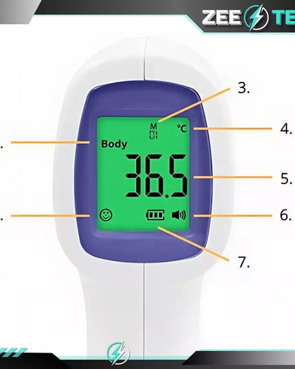 Bekontaktis elektroninis medicininis infraraudonųjų spindulių skaitmeninis tikslus termometras
