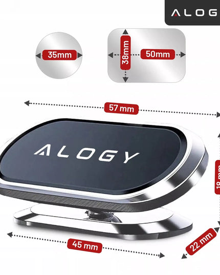Alogy magnetinis automobilinis telefono laikiklis su MagSafe funkcija prietaisų skydeliui
