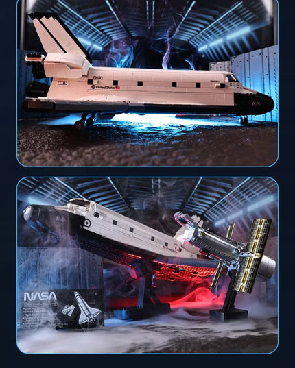 Statybiniai blokeliai CaDA NASA modelis KOSMINĖ ŠAUDYKLĖ DISCOVERY SPACE SHUTTLE 1827 elementai.