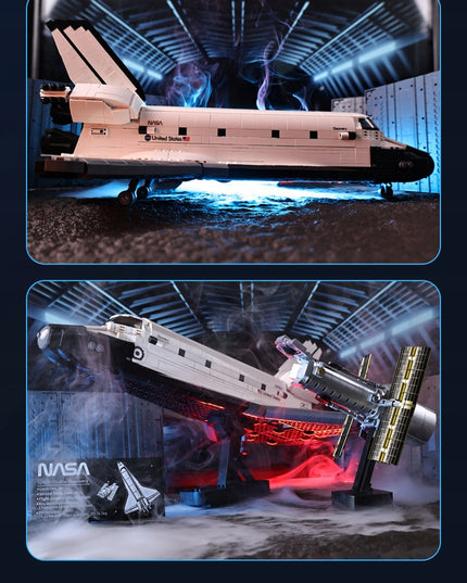 Statybiniai blokeliai CaDA NASA modelis KOSMINĖ ŠAUDYKLĖ DISCOVERY SPACE SHUTTLE 1827 elementai.