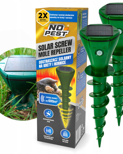 ATSTUMIAMASIS PRIETAISAS NUO KURMIŲ, PELĖNŲ, GYVATĖS, SAULĖS ENERGIJA VEIKIANTIS ATBAIDIKLIS (2 VNT.)