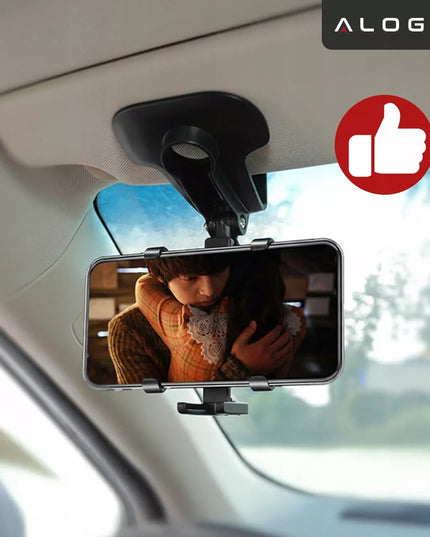 Automobilinis telefono laikiklis, tvirtinamas ant prietaisų skydelio, stogelio ar automobilio konsolės