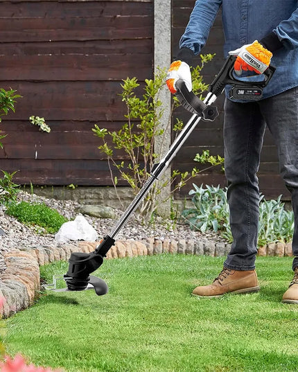 Akumuliatorinė elektrinė žoliapjovė 24V su 2 baterijomis