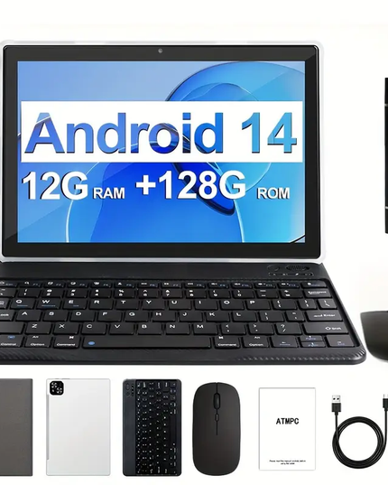 10.1 colio planšetė su Android 14, 12GB RAM, 128GB ROM ir 5G WiFi