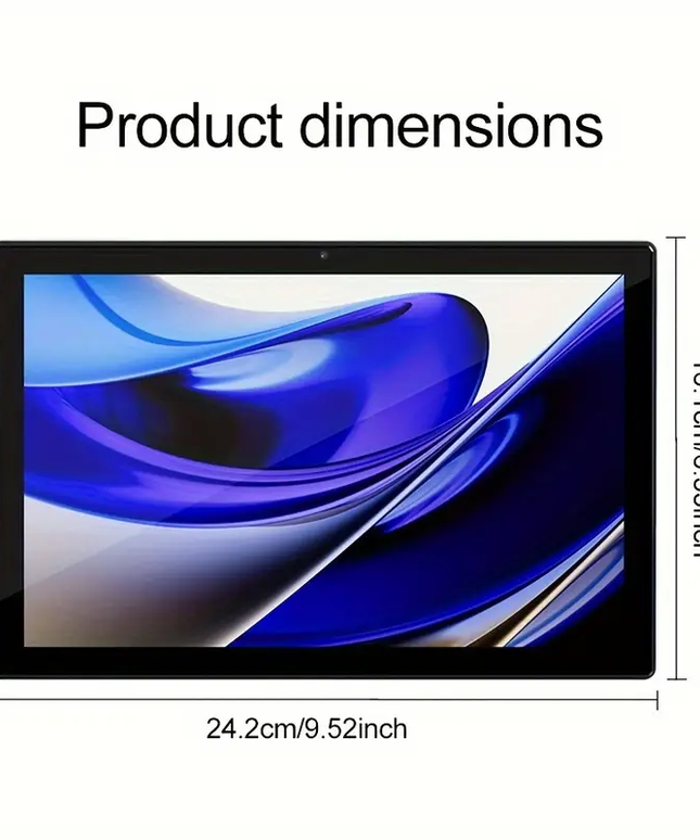 10.1 colio planšetė su Android 14, 12GB RAM, 128GB ROM ir 5G WiFi