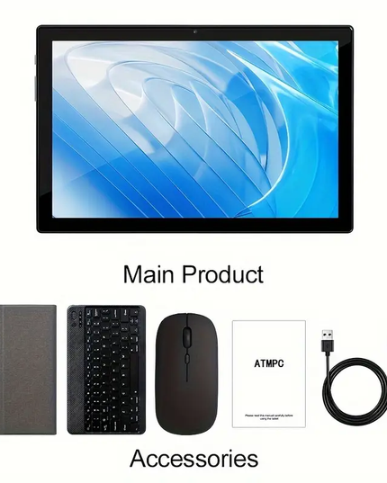 10.1 colio planšetė su Android 14, 12GB RAM, 128GB ROM ir 5G WiFi