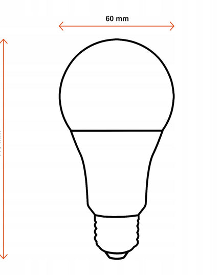 10x LED lemputė E27 A60 15W 1200lm 3 SPALVŲ Energiją taupanti LED BERGE