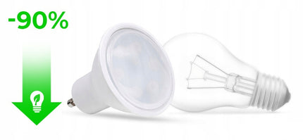 10 vnt. LED lemputė GU10 10W Šilta spalva Premium Energiją taupanti LED rinkinys