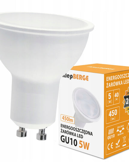 10x LED lemputė GU10 5W = 40W 450lm 3 SPALVOS Energiją taupanti LED lemputė