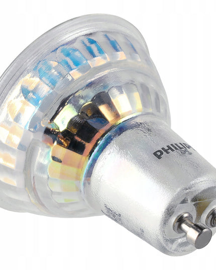 10 vnt. LED lemputė GU10 PHILIPS 4,6W 390lm 36° Neutrali 4000K Premium