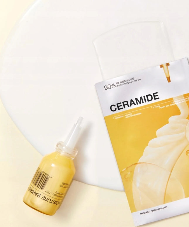 10x Mediheal drėkinamoji ir maitinamoji lakštinė kaukė su ceramidais 24 ml