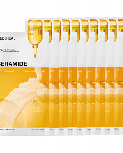 10x Mediheal drėkinamoji ir maitinamoji lakštinė kaukė su ceramidais 24 ml