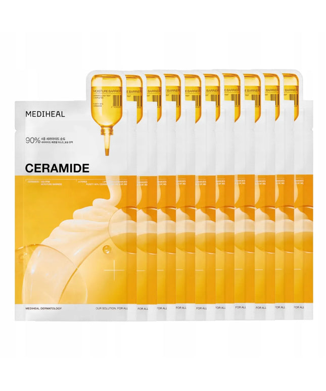 10x Mediheal drėkinamoji ir maitinamoji lakštinė kaukė su ceramidais 24 ml