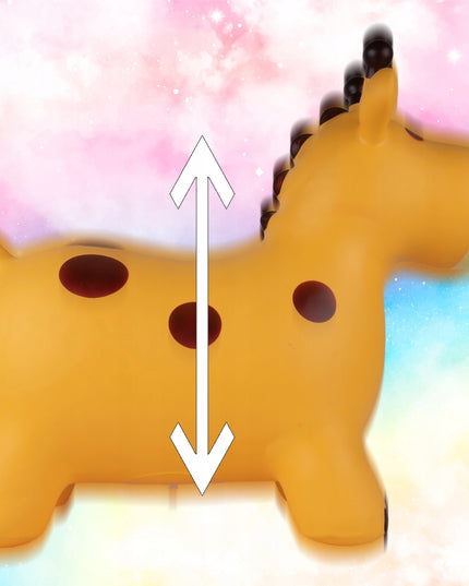 Guminis šokliukas "Žirafa" su pompą vaikams, 55cm