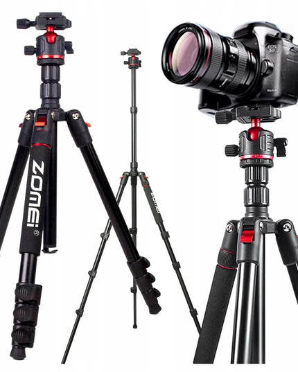 Aukštas fotoaparato ir vaizdo kameros trikojis su 3D galvute, stabilus, 173 cm