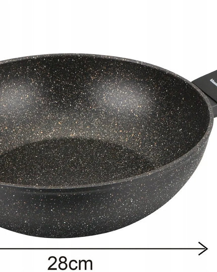 12 dalių KLAUSBERG KB-7657 puodų ir keptuvių rinkinys su marmurine nepridegančia danga