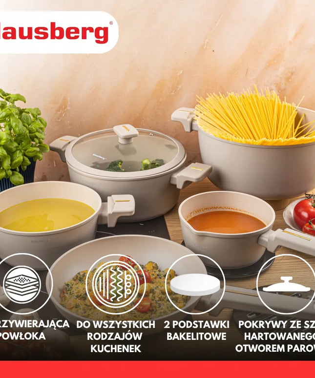 12 dalių puodų ir keptuvių rinkinys, INDUKCIJA, Klausberg KB-7967