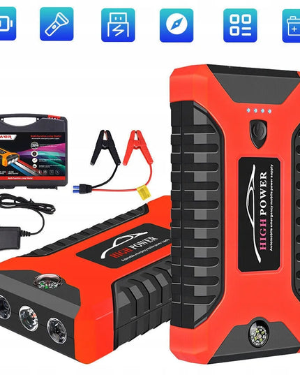 12V automobilinis užvedimo įrenginys, pagalbinis paleidiklis, avarinis „powerbank“ įrenginys 12V