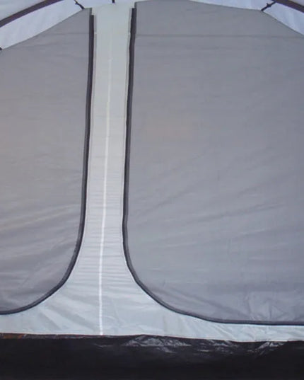 13 m² palapė PANAMA XXL, skirta 5 asmenims, 5000 mm, integruotas pagrindas, tamsinti miegamieji