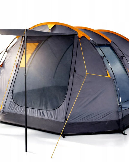 13 m² palapė PANAMA XXL, skirta 5 asmenims, 5000 mm, integruotas pagrindas, tamsinti miegamieji