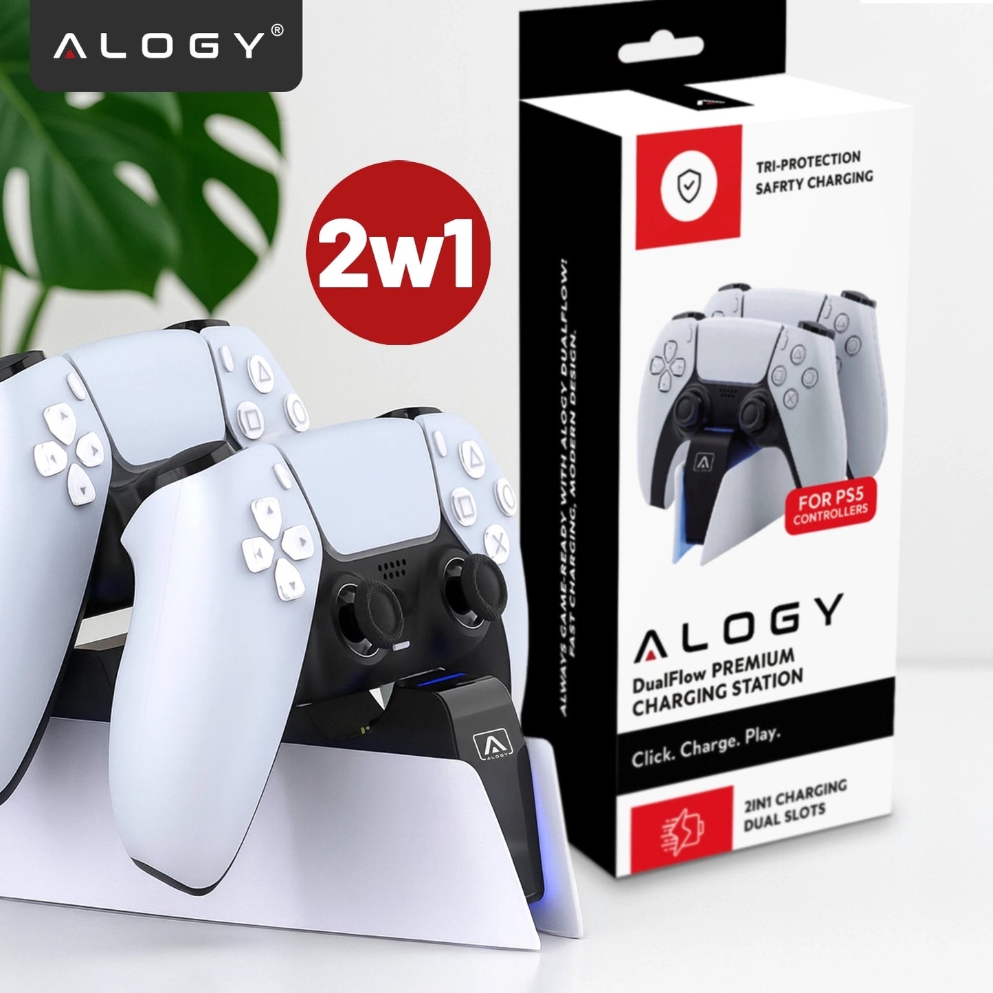 DualSense PS5 pultelių įkrovimo stotelė