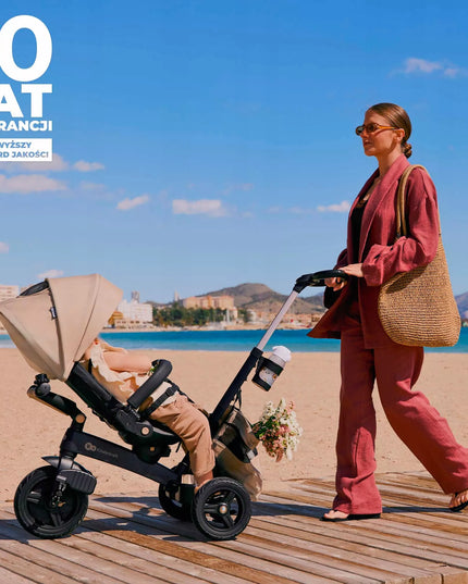 Kinderkraft Triratis dviratukas 5in1 Vežimėlis nuo 9 mėn. EASYTWIST Žalias