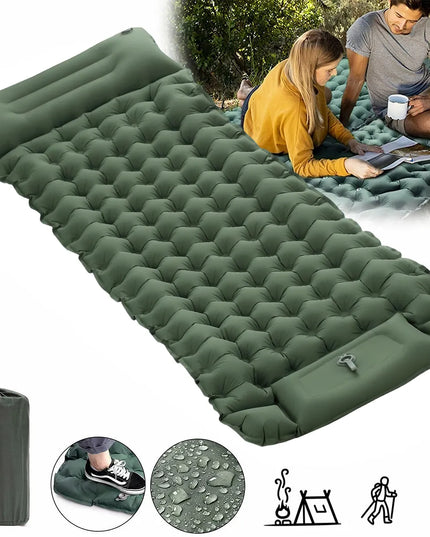 Savaime prisipučiantis kempingo čiužinys 200 x 70 x 10 cm su pagalve