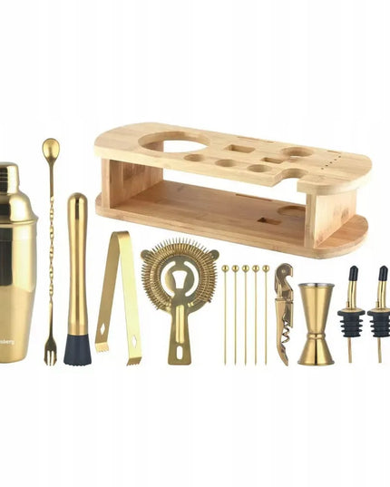 16 dalių barmeno rinkinys „Klausberg KB-7583“, auksinis