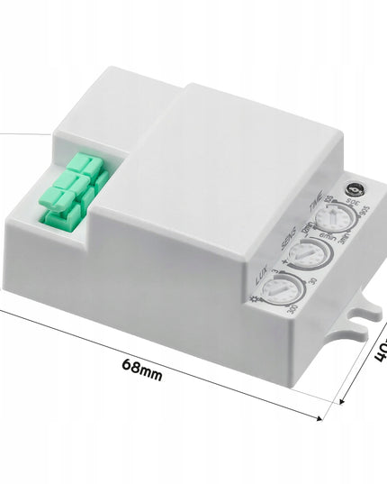 Mikrobangų LED judesių jutiklis 1200W HF Reguliuojamas Lengvas montavimas