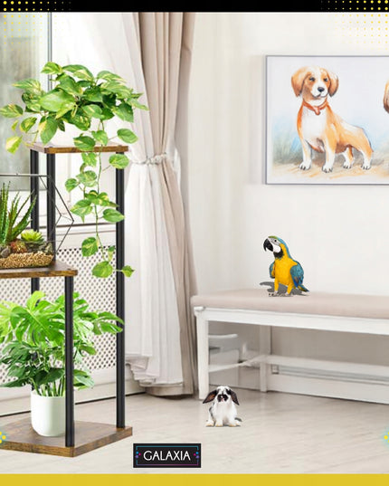 Pastatomas gėlių stovas Metalinis Medinis Loft