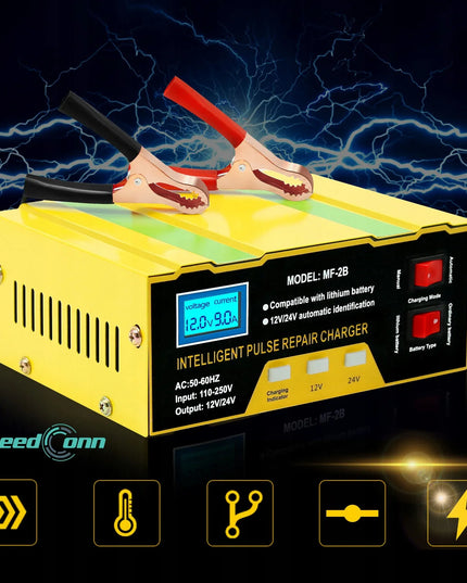 Automatinis akumuliatoriaus įkroviklis „Xtrobb MF-2B“ su atkūrimo funkcija, 12 V / 24 V