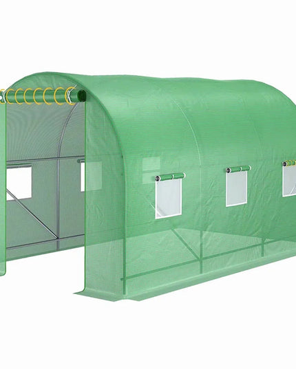 Holla Garden plėvelinis šiltnamis 350x200 cm, žalias, 7 m², 6 langai