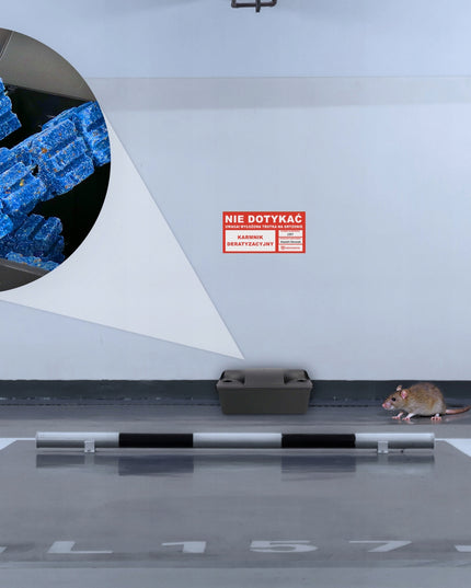 Rinkinys: 3 vnt. Nuodų stotelė (šėrykla) pelėms ir žiurkėms