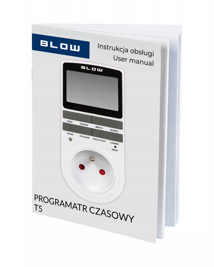 Skaitmeninis laikmačio programuotojas LCD jungiklis su tvarkaraščiu ir lenkų meniu