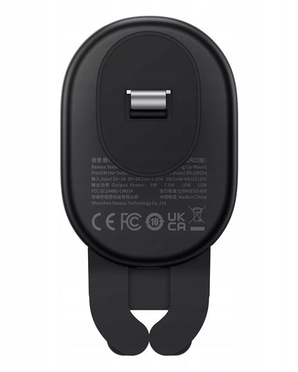 BASEUS Automobilinis belaidžio įkrovimo laikiklis QI 15W, skirtas ventiliacijos grotelėms