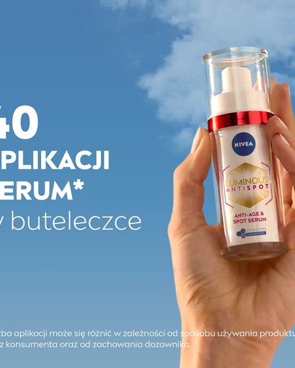 NIVEA Luminous 630 Anti-age 2w1 serumas nuo pigmentinių dėmių ir raukšlių, 30 ml