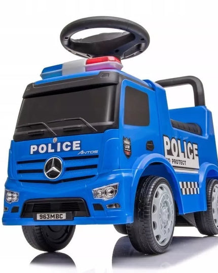 Sun Baby vaikiškas policijos automobilis Mercedes Antos paspirtukas
