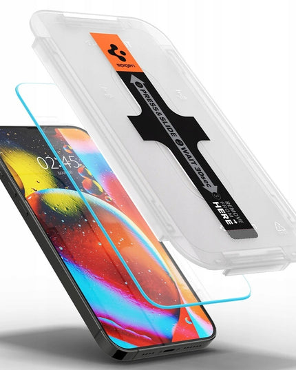 2 vnt. Grūdintas stiklas Apple iPhone 15 Pro Max Spigen GLAS.TR ”EZ FIT” 9H