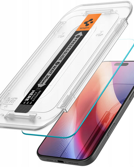 2 vnt. Grūdintas Stiklas Apple iPhone 16 Pro / 17 / 17 Pro Spigen GLAS.TR