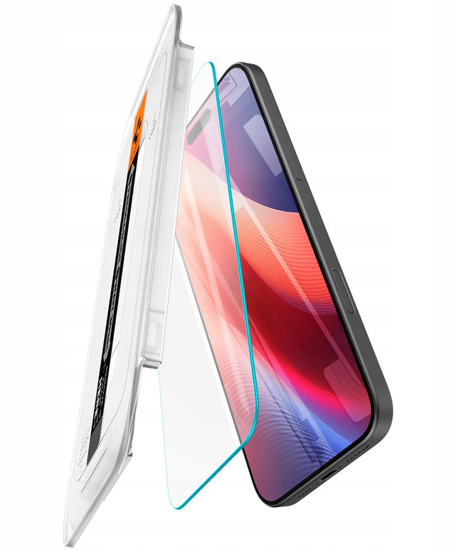 2 vnt. Grūdintas Stiklas Apple iPhone 16 Pro / 17 / 17 Pro Spigen GLAS.TR